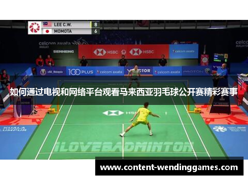如何通过电视和网络平台观看马来西亚羽毛球公开赛精彩赛事