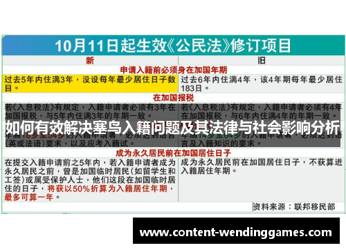 如何有效解决塞鸟入籍问题及其法律与社会影响分析