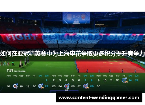 如何在亚冠精英赛中为上海申花争取更多积分提升竞争力